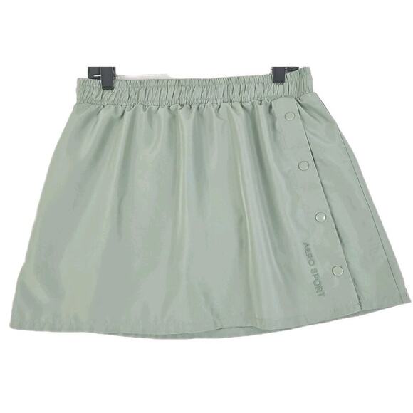 Aeropostale ~Woman Size M~ Light Green Tennis Golf Skort Mini Skirt w/Logo. - Picture 7 of 10
